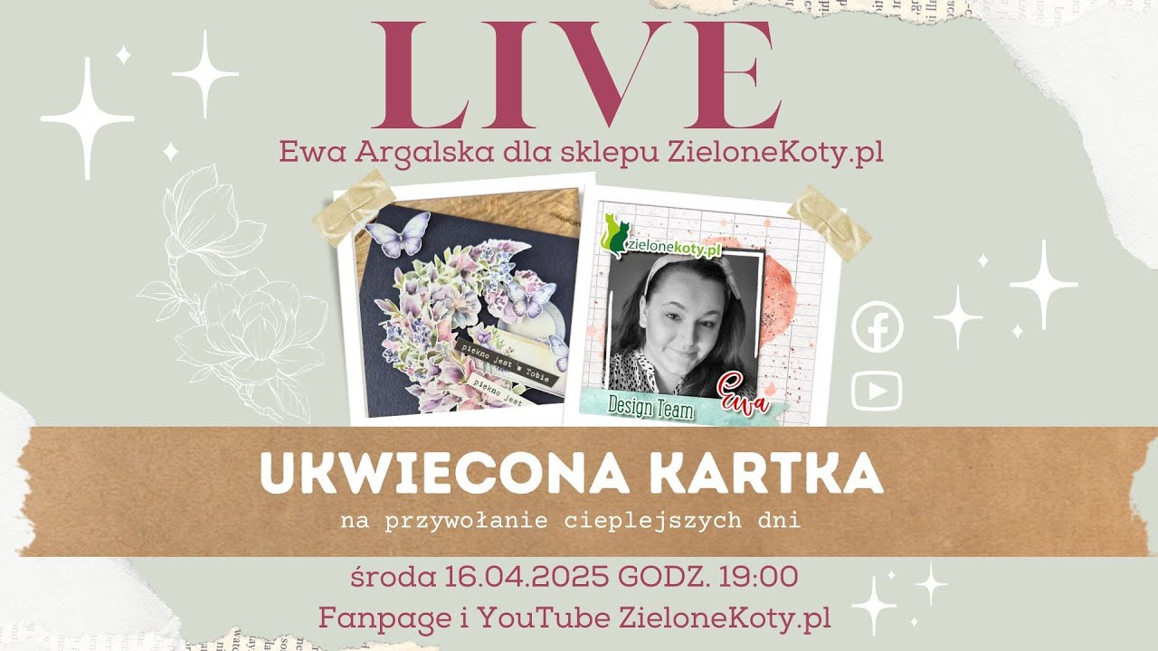Ukwiecona kartka z transmisji LIVE | Ewa