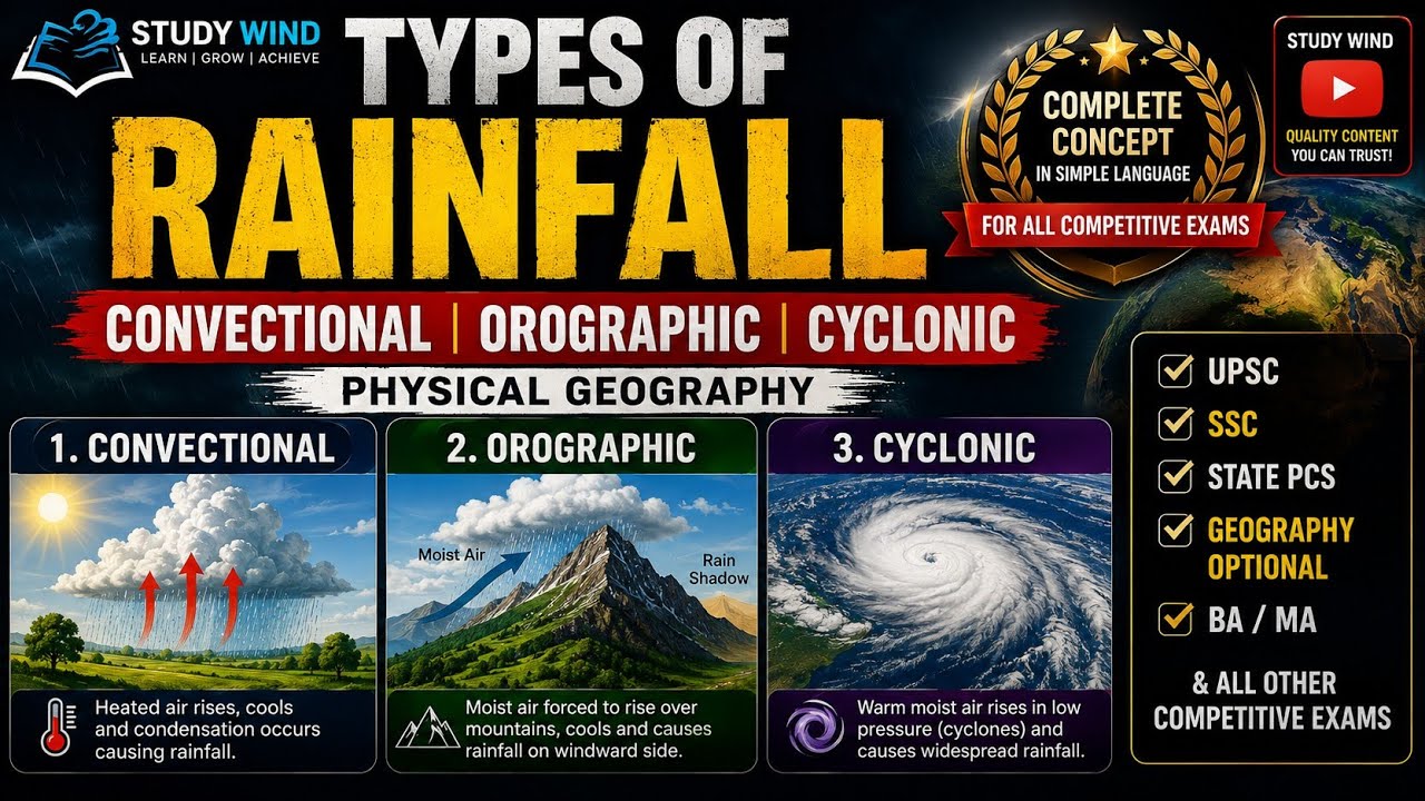 Video explaining world distribution of rainfall