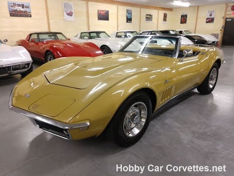 1968 Gold Corvette Convertible Automatic For Sale Video
