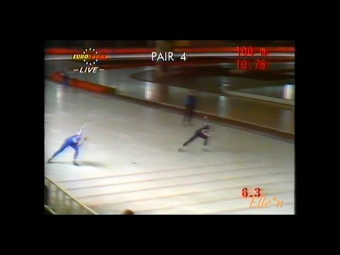 World Cup Berlin 1990 - 500 m Shimazaki - Voetelink