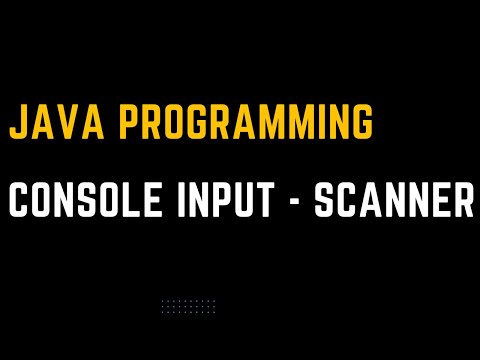 Java Programming Ep4 Console Input With Scanner