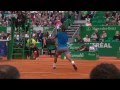 Rafael Nadal attempts to catch Gabashvili's Racquet
