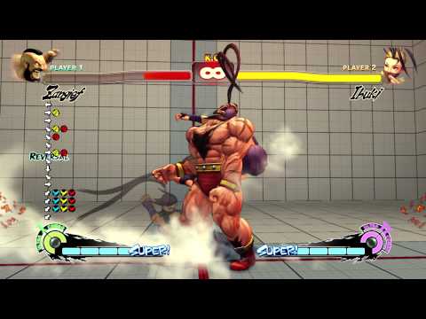 SSF4AE(2012):Ibuki unblockable on Zangief and Rufus