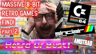 Massive 8-Bit Retro Games Pick Up Part 2 - Commodore 64, ZX Spectrum & Amstrad | Retro Or Bust!