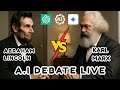 A I Philosophy Debate Karl Marx Vs Abraham Lincoln Ultra Realistic