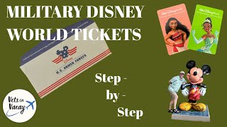 Disney World Military Tickets Step by Step