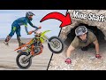 I Found An Old Mine Shaft Dirt Biking In The Desert