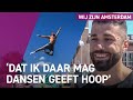 Danser Ahmad Joudeh treedt op tijdens Songfestival
