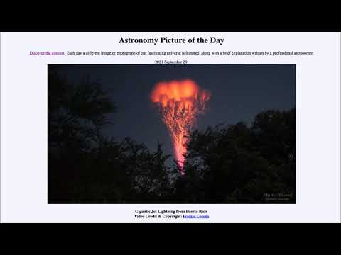 2021 September 29 - Gigantic Jet Lightning from Puerto Rico