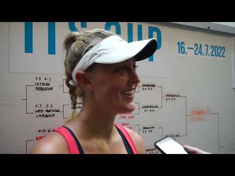 Gabriela Andrea Knutson po výhře ve čtvrtfinále | ITS CUP OLOMOUC 2022