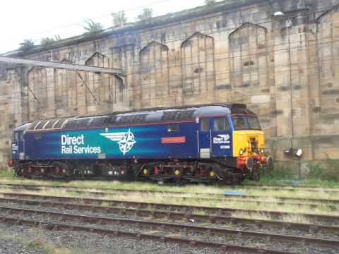 The Class 57 DRS No.57308 'Jamie Ferguson' - Start it up! - at the Carlisle Citadel Station.