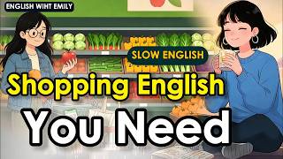 Supermarket English Conversation (A1–A2) | Learn English at Supermarket Words Dialogue (Beginner)