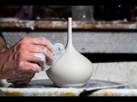 Throwing a Small Porcelain Bottle - Matt Horne Pottery