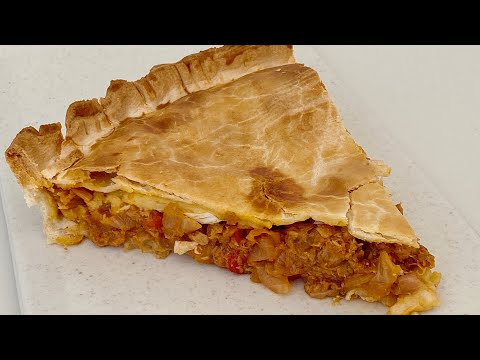 Tarta de atún de mi suegra con un tip que la hace única ! Receta fácil tipo empanada Gallega.