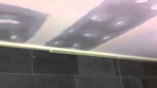 Storm/water damaged ceiling