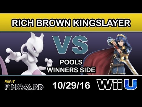 2GG: Pay it Forward - Rich Brown (Mewtwo) Vs. Kingslayer (Lucina) Pools Winners Side - Smash Wii U