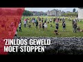 Demonstratie voor doodgeschoten Bas