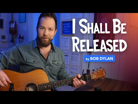 Guitar lesson for I SHALL BE RELEASED by Bob Dylan • Key of G (Intro Tab, Chords, and Strumming)