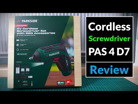 Parkside Cordless Screwdriver with BBQ Accessories PAS 4 D7 from Lidl (Tool Review)