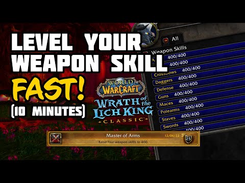 Level WEAPON SKILL FAST in Wrath Classic!!! (10 Minutes)