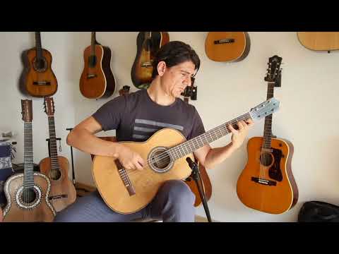 Ricardo Sanchis Nacher "Augustin Barrios" classical guitar ~1950 -historically very important- Video image 13