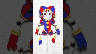 アメイジング・デジタル・サーカス　ポムニ  ハンペルマン ジャンピングジャック 紙工作おもちゃ #shorts The Amazing Digital Circus
