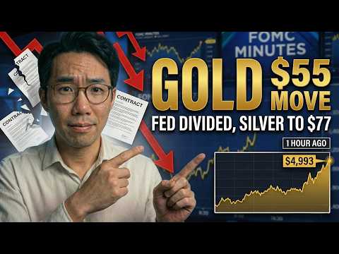 FOMC Minutes Just Moved Gold $55 — Fed DIVIDED, Markets Confused, Silver to $77