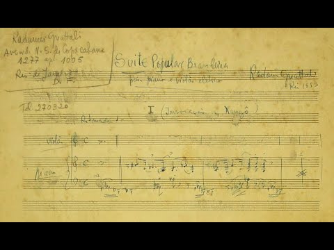 Radamés Gnattali - Suíte popular brasileira (Laurindo Almeida, violão elétrico; R. Gnattali, piano)