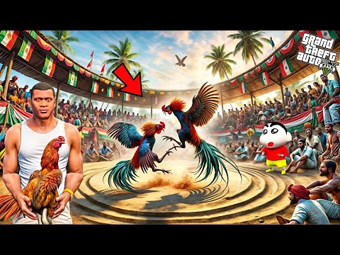 Shinchan & Franklin Enters a Rooster Fight Arena in GTA 5!
