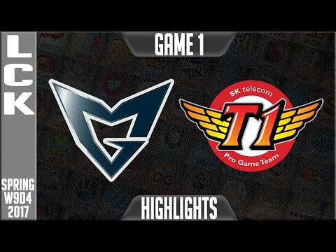 Samsung Galaxy vs SKT Highlights Game 1 - LCK W9D4 Spring 2017 SSG vs SKT G1