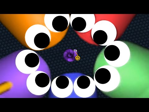 Slither.io Troll Tiny Snake vs Giant Pro Snakes Epic Slitherio Gameplay