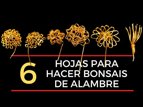 🍃COMO HACER HOJAS DE ALAMBRE PARA BONSAIS || TUTORIAL