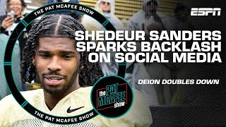 A BAD LOOK? 😬 Shedeur Sanders criticized for insulting ex-teammate | The Pat McAfee Show