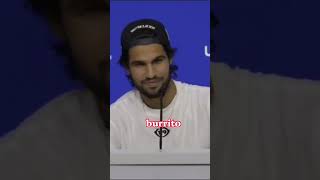 Tennis star Carlos Alcaraz Sweating & Hungry for Burrito at US Open pr