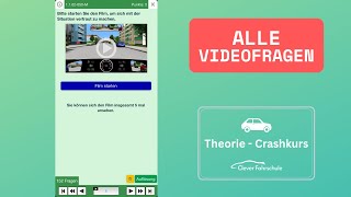 Alle Videofragen -Theorieprüfung Auto (B)