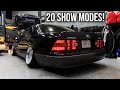 VIP LS400 Build Part 7 Installing CRAZY Chasing LED JDM Tail Lights