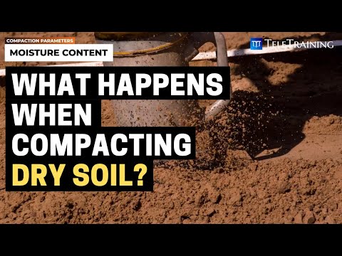 What happens if compacting dry soil?