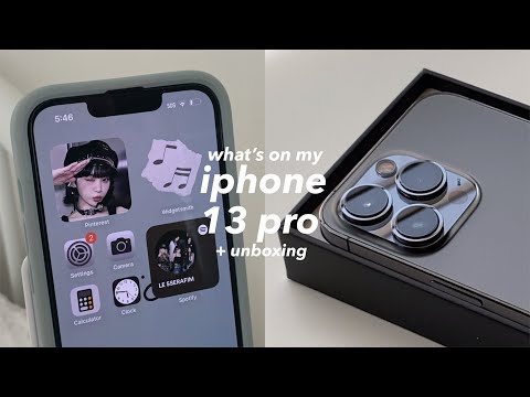 iphone 13 pro unboxing, set-up, unboxing cute accessories (+ tour!)