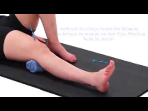 Quadricepsaktivierung nach Knie OP