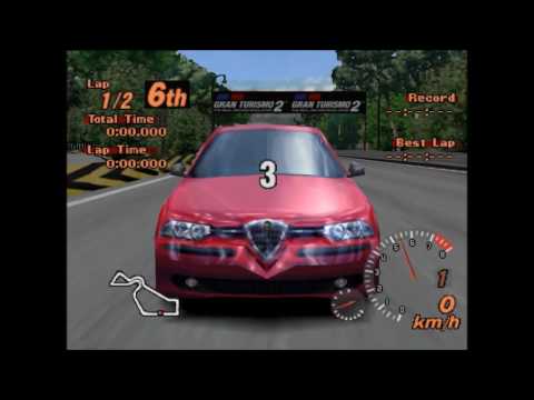 Gran Turismo 2 Playthrough Part #36 - Italian National Championships - Alfa Romeo 156 2.5 V6