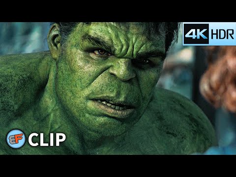Avengers vs HYDRA - Black Widow Tames Hulk Scene | Avengers Age of Ultron (2015) 4K HDR Movie Clip