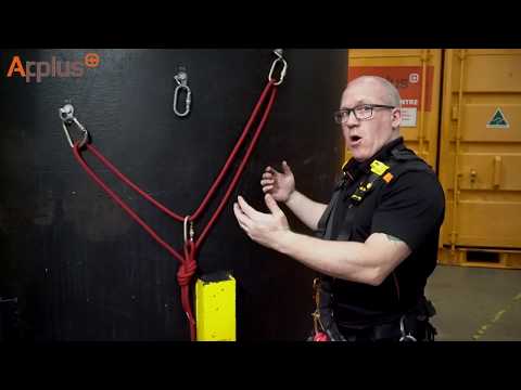 IRATA Applus Rope Access Training - Adjustable 'Y' Hang, (Double Figure of 8 on a Bight)