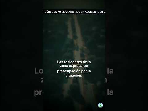 Joven herido en accidente en Córdoba