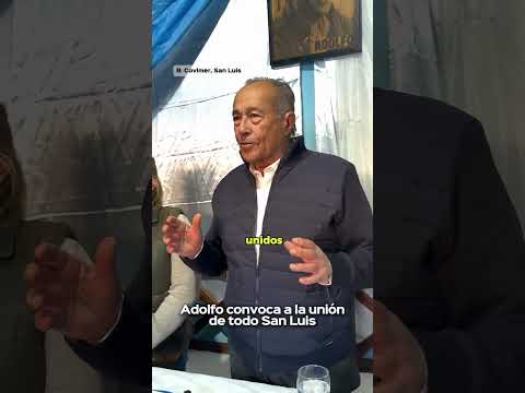 Adolfo Convoca a la Unión de todo San Luis #sanluis #política #argentina #rodríguezsaá #adolfo