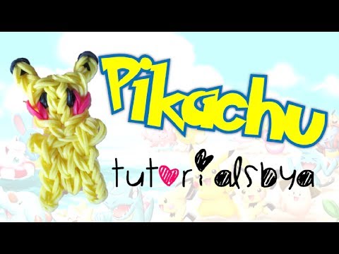 Pikachu Figurine/Charm Rainbow Loom Tutorial