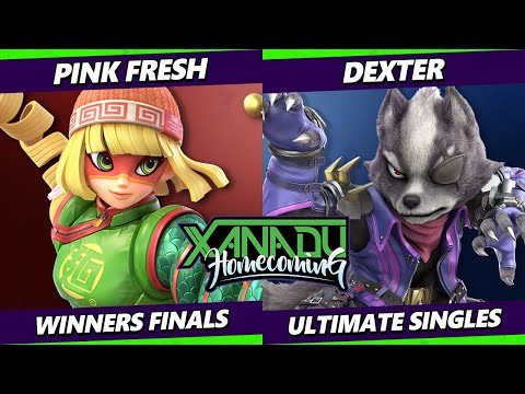 Xanadu Homecoming Winners Finals - Pink Fresh (Min Min) Vs. Dexter (Wolf) Smash Ultimate - SSBU