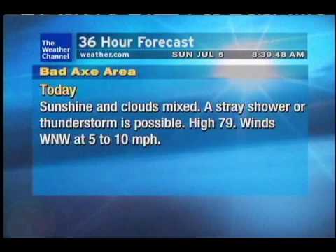 Bad Axe Weatherstar XL- 7/05/09 08:38 EDT