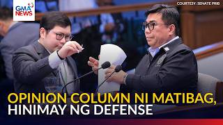 Defense attacks Matibag's credibility as witness, shows opinion pieces on VP Sara Duterte | GMA News 