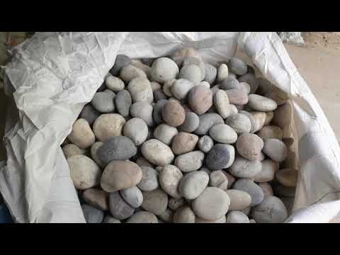 Indian natural stone round smooth surface finished multi col...