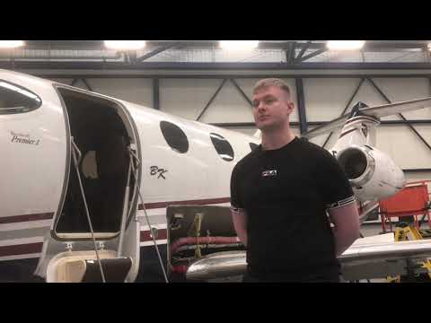 Aircraft Maintenance Engineering student Michael Heatley talks about working on the new jet
